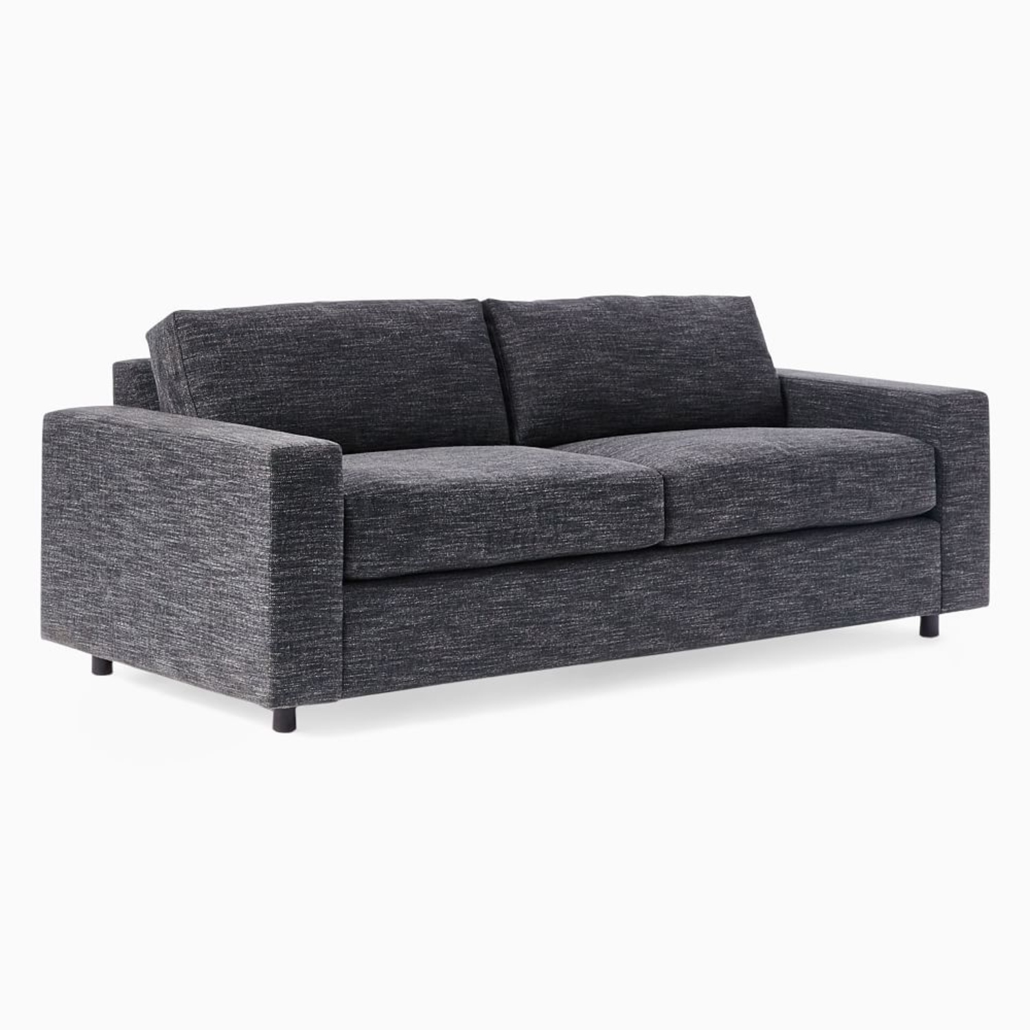 West Elm Urban Dark Gray Fabric Sleeper Sofa - image-4