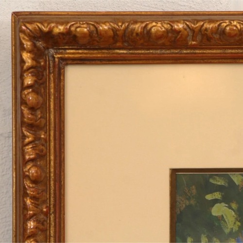 Used Georges Manzana Pissarro Les Baigneuses Oil Board for sale on AptDeco