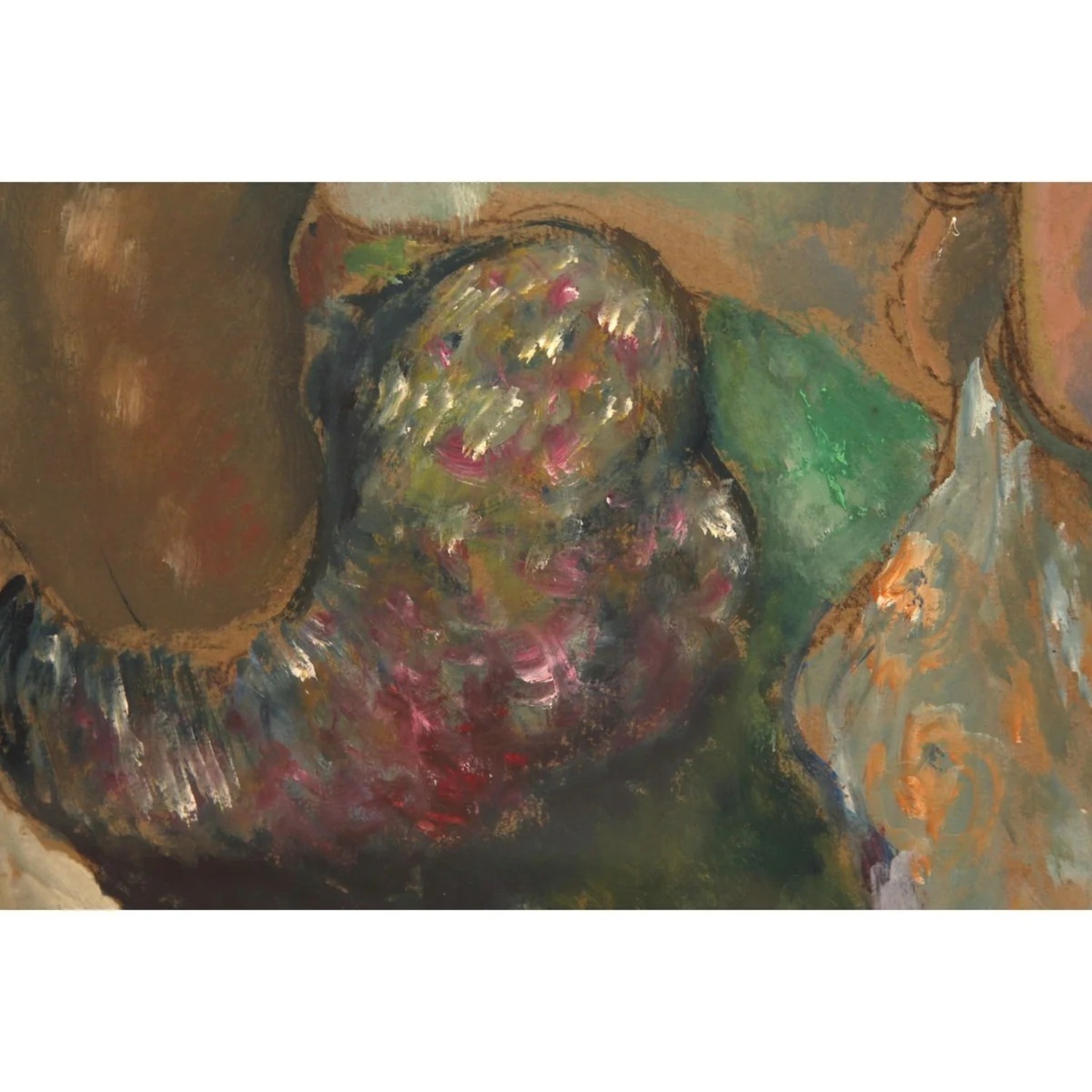 Georges Manzana Pissarro Les Baigneuses Oil Board - image-2