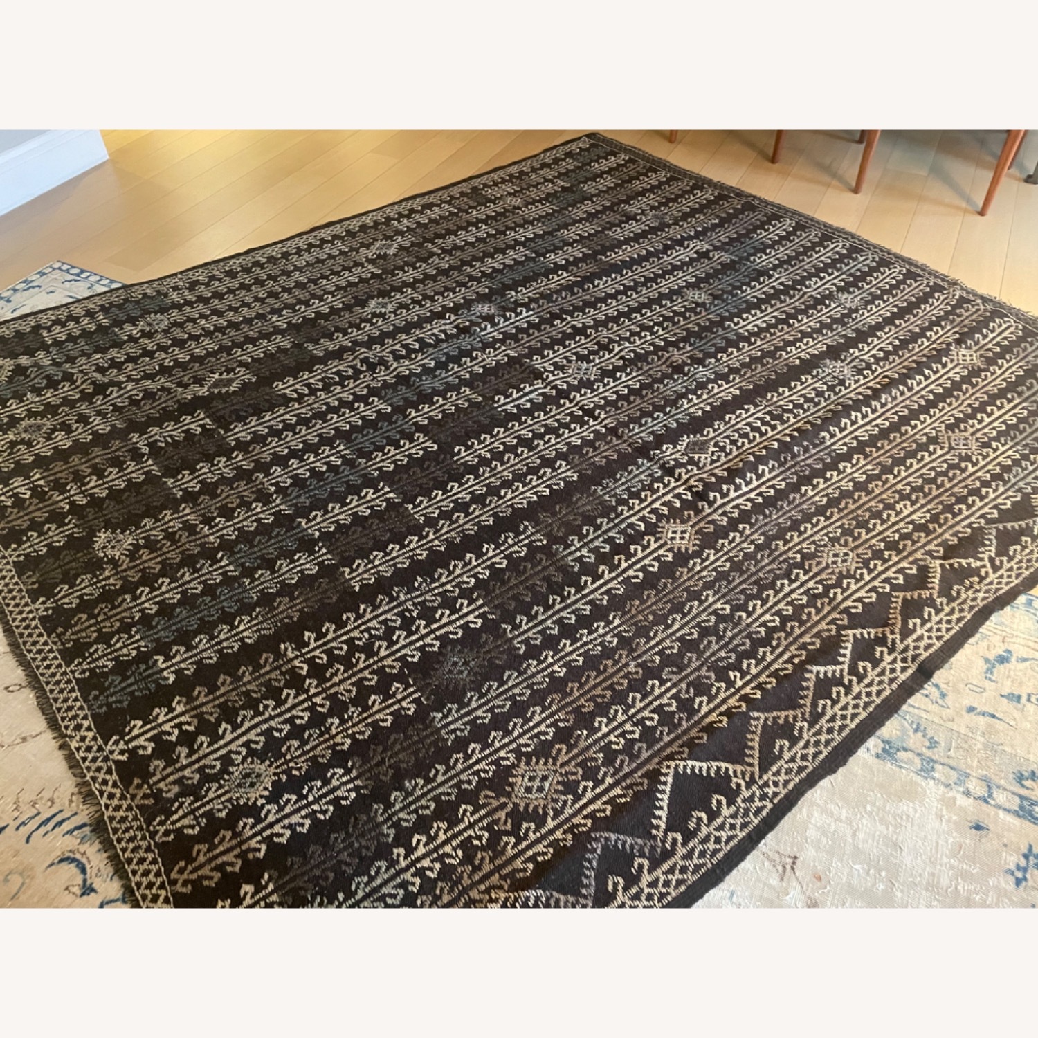 Stunning Dark Brown Woven Turkish Rug - image-8