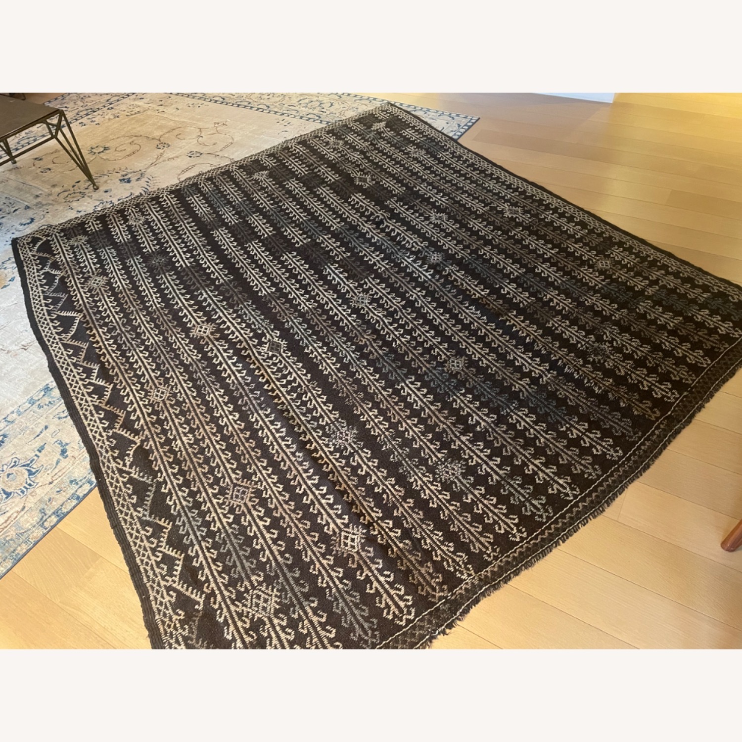 Stunning Dark Brown Woven Turkish Rug - image-5