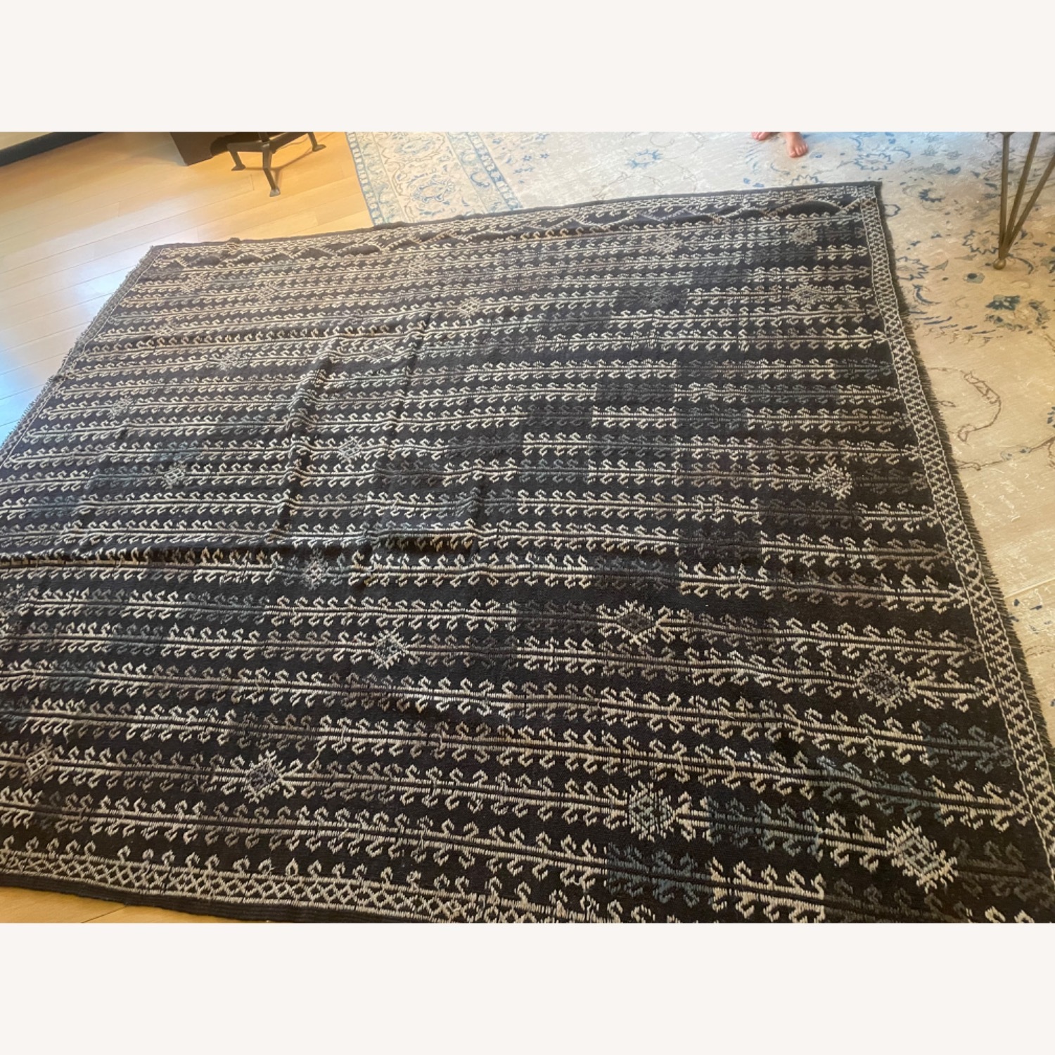 Stunning Dark Brown Woven Turkish Rug - image-4