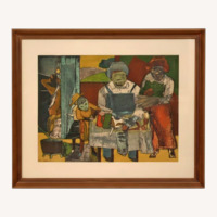 Romare Bearden The Family Etching & Aquatint