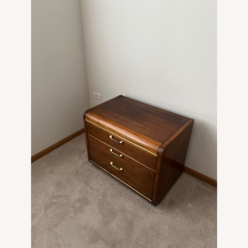 Used Lane Furniture Solid Pecan Nightstand Brown for sale on AptDeco