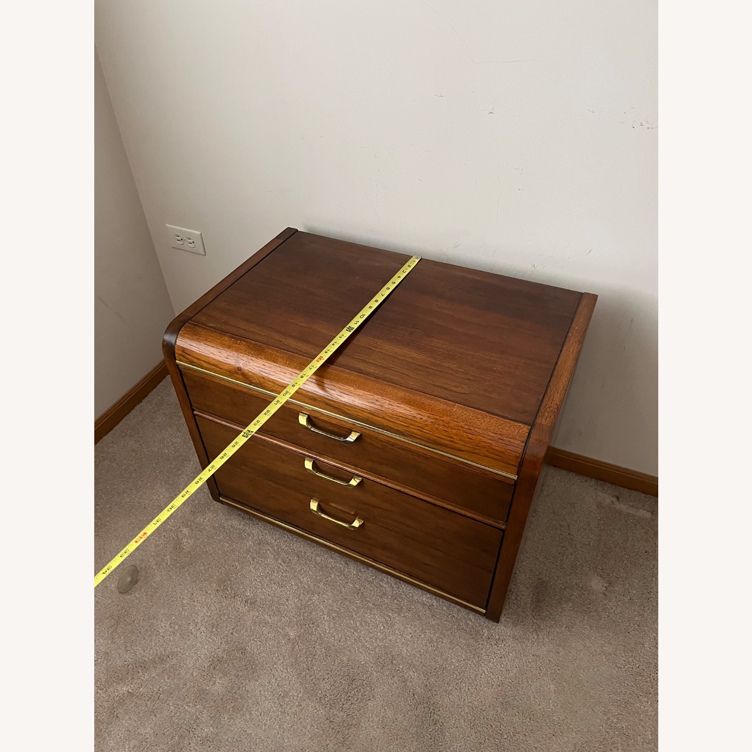 Lane Furniture Solid Pecan Nightstand Brown - image-2