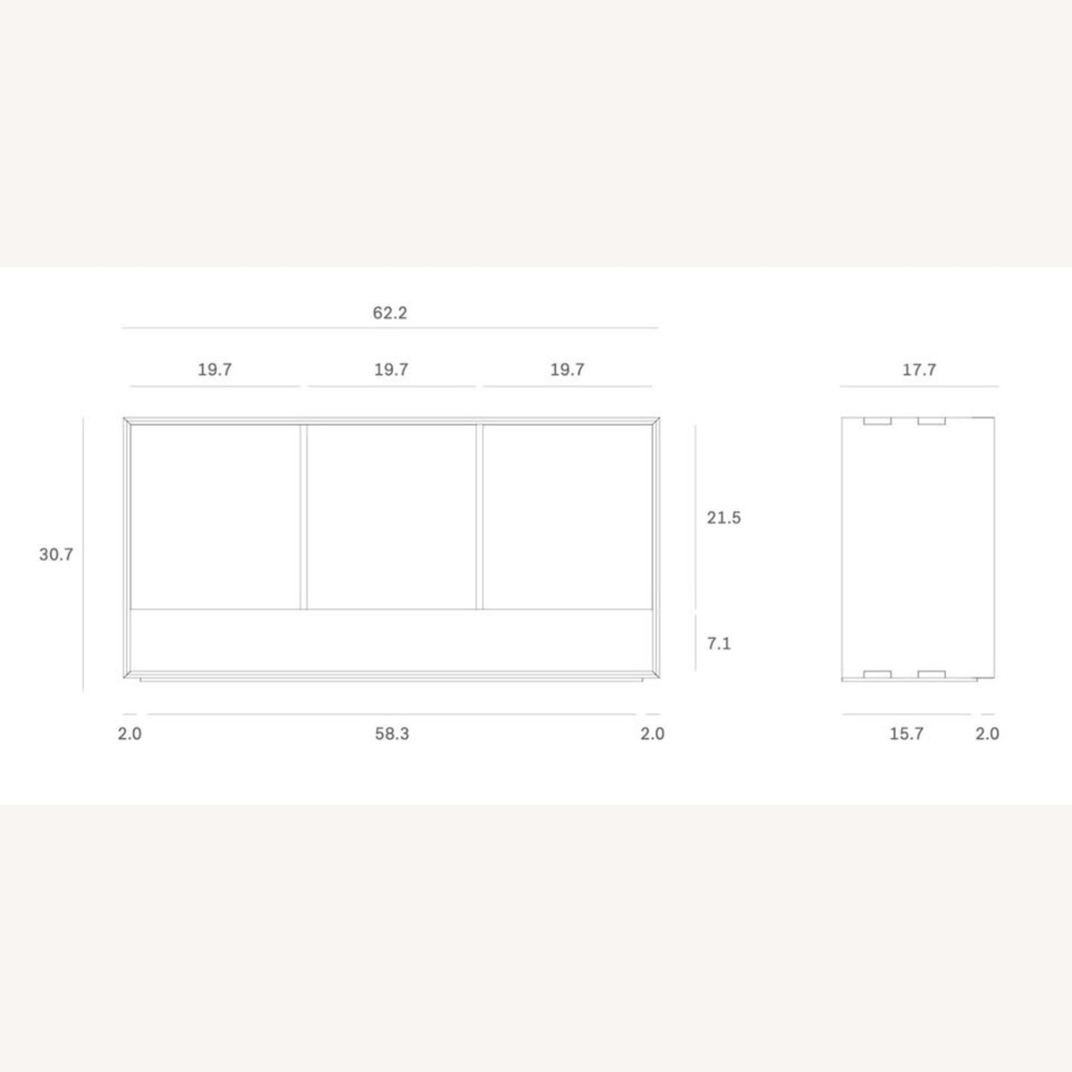 Ethnicraft Nordic 3 Door Sideboard - image-3