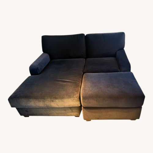 Used Blue Fabric Chaise Lounge for sale on AptDeco