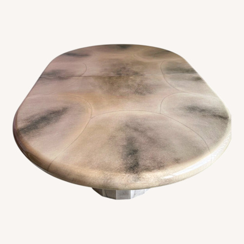 Used Karl Springer In Style Of Natural Dining Table for sale on AptDeco