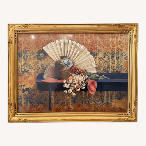 Used Still Life with Antique Wallpaper Barbara Willis for sale on AptDeco
