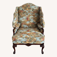 Harden Furniture Wingbacked Wood Accent Chair