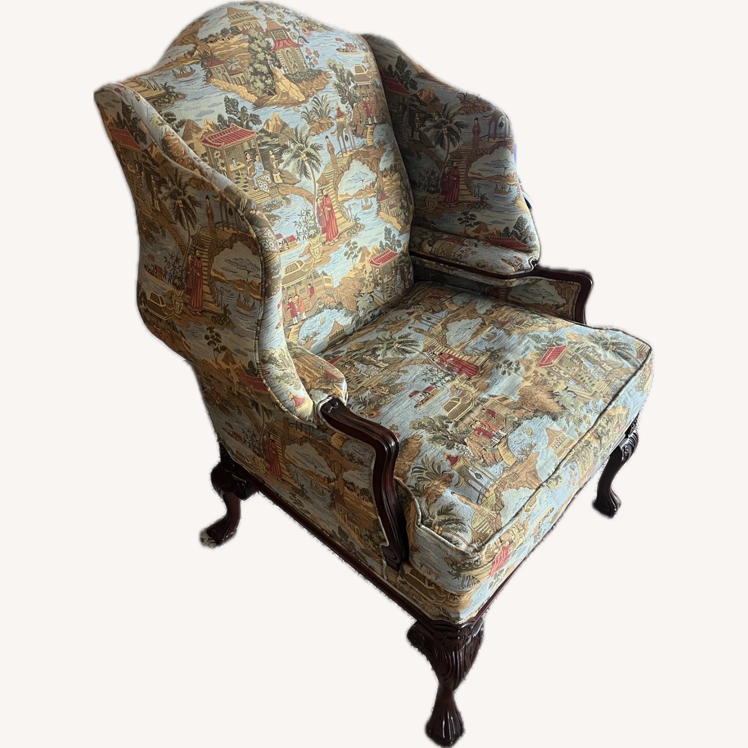Harden Furniture Wingbacked Wood Accent Chair - image-2