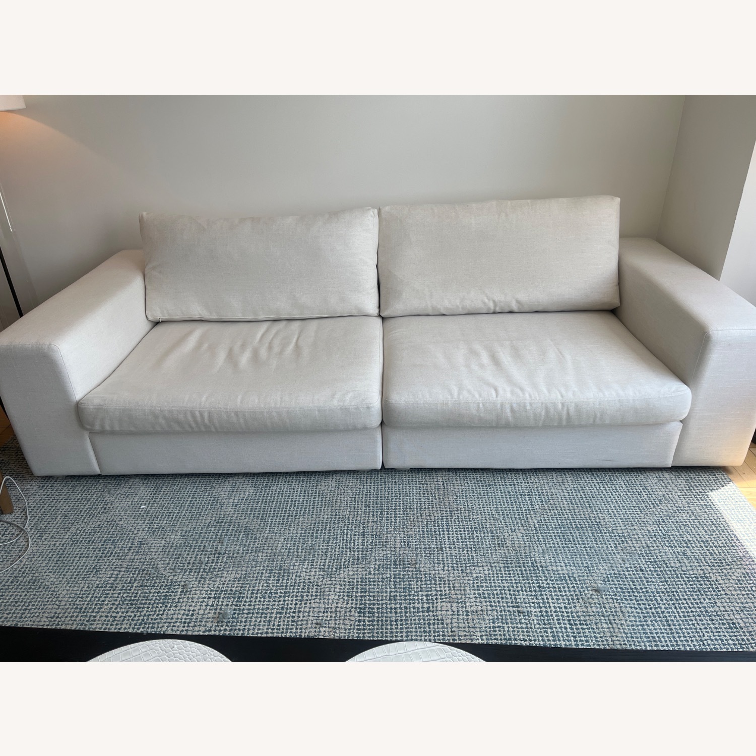 Article Beta White Fabric 2 Piece Sectional - image-2