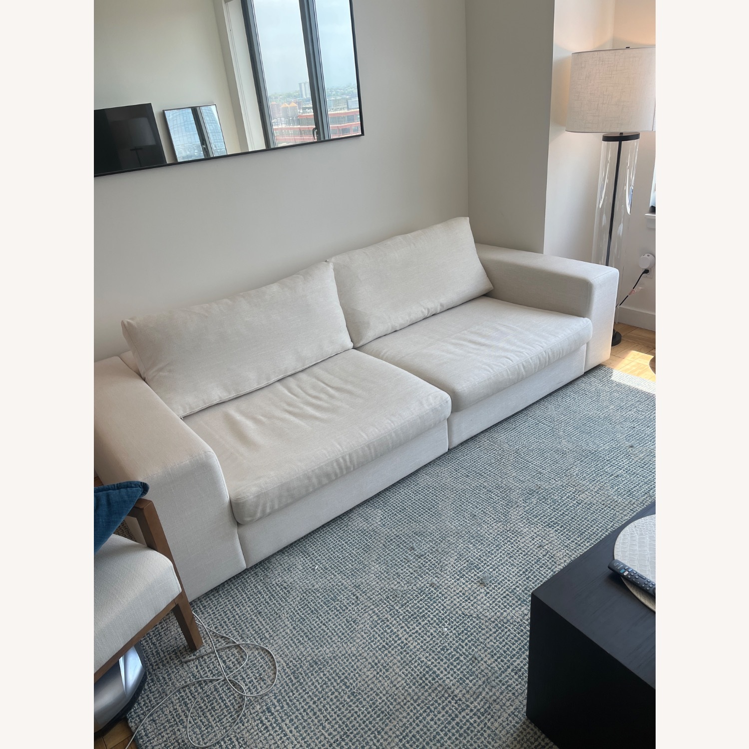 Article Beta White Fabric 2 Piece Sectional - image-1