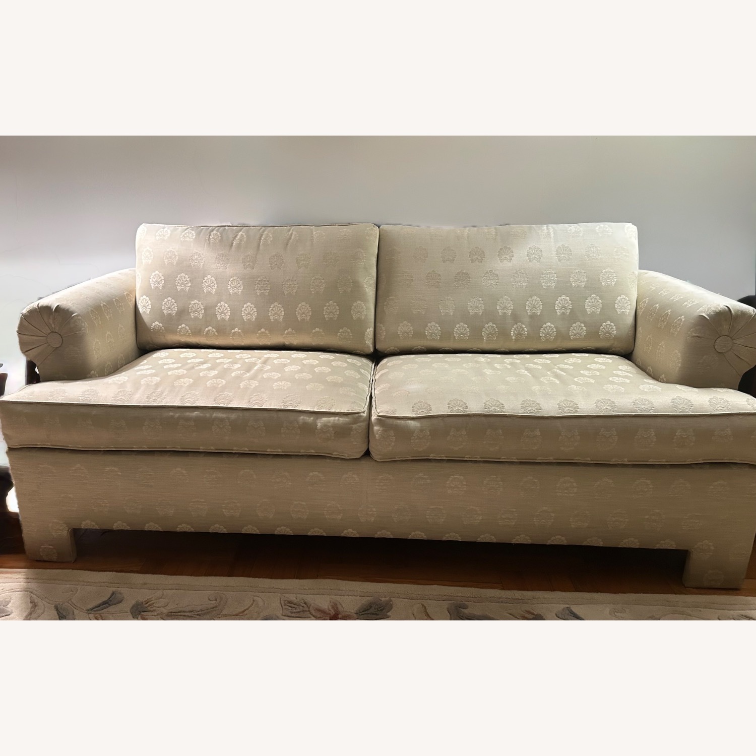 Art Deco Tuxedo Style Sofa Bed - image-1