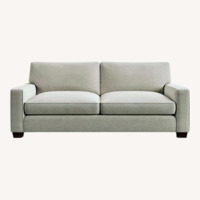 Pottery Barn Light Gray Fabric Loveseat