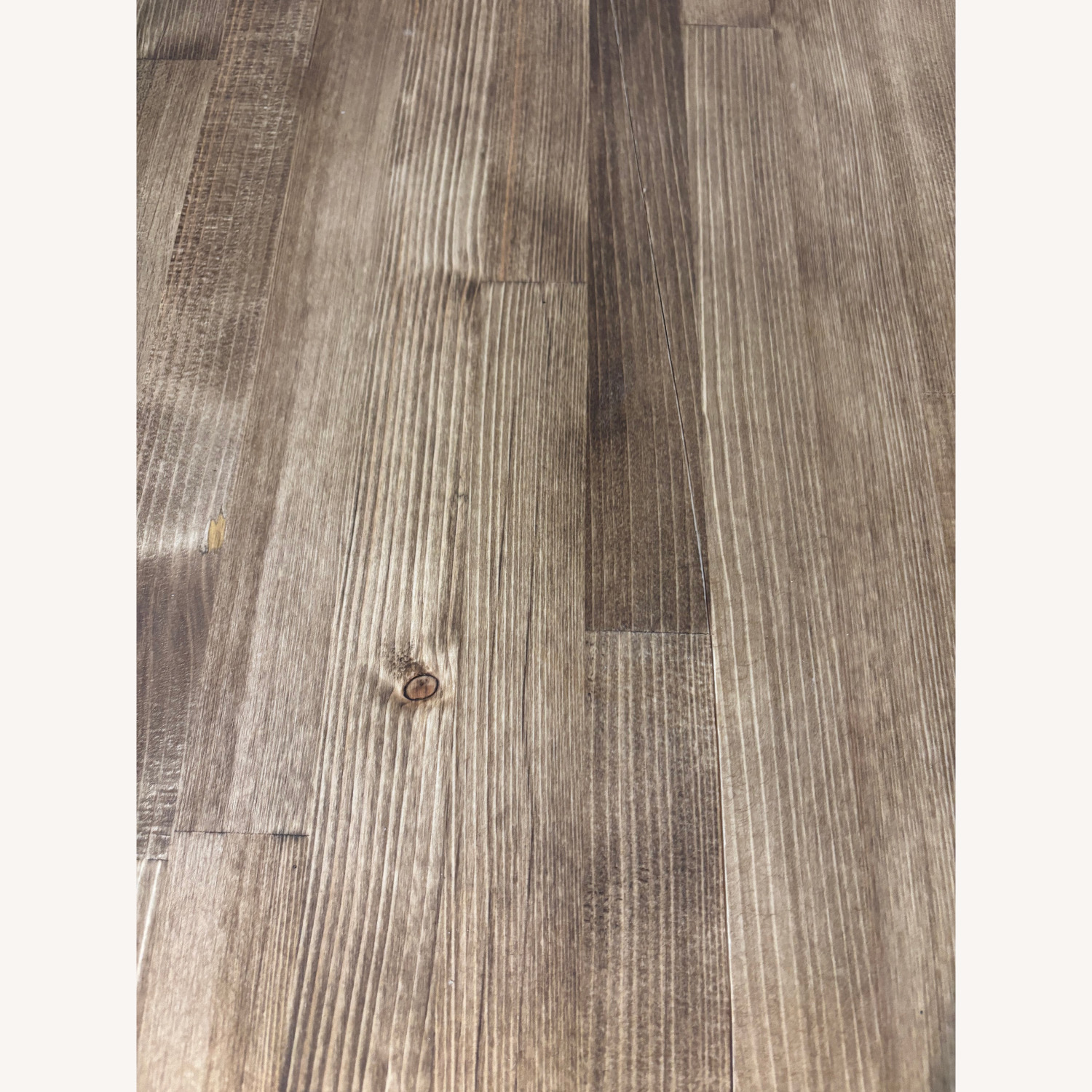 Antique Dark Brown Wood Dining Table - image-3