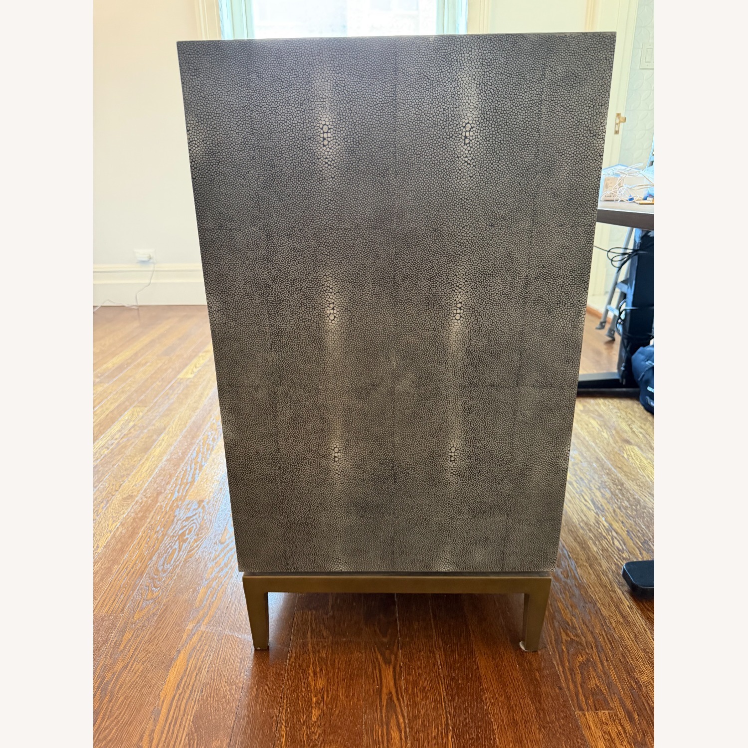Light Gray Leather Dresser - image-2