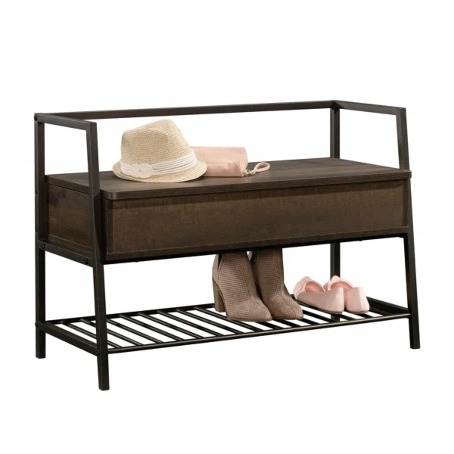 Wayfair Black Wood Bench - image-4