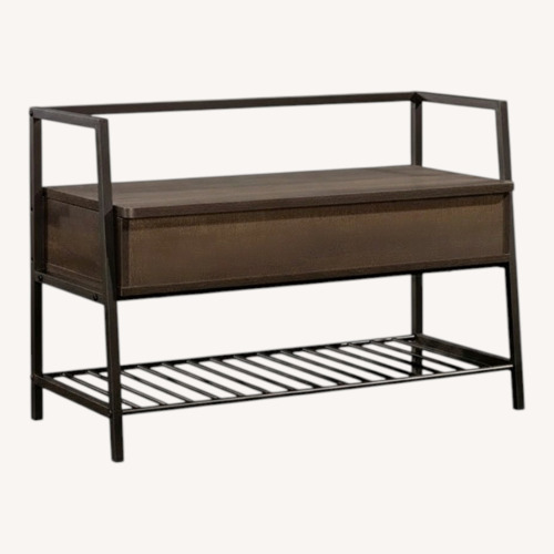 Used Wayfair Black Wood Bench for sale on AptDeco