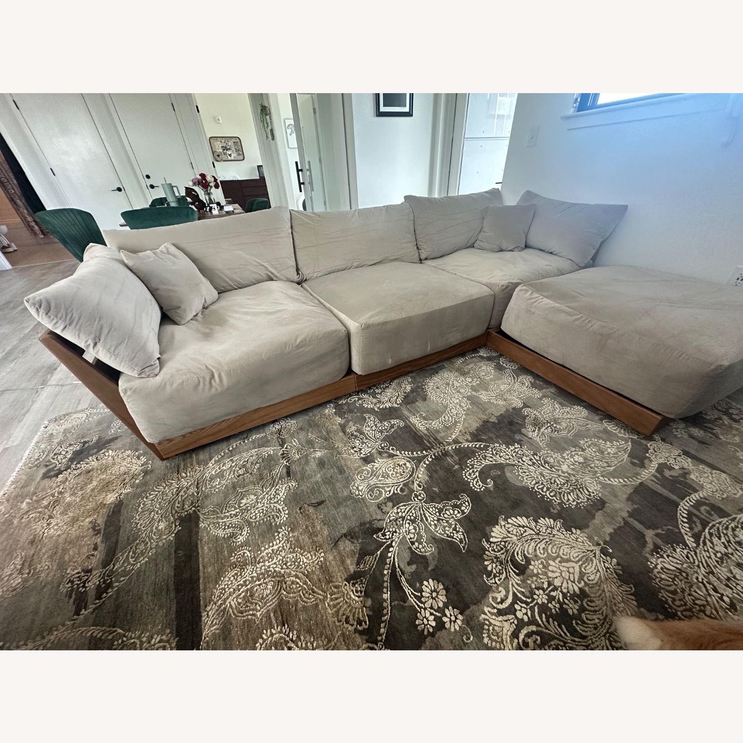 Inside Weather Bondi Natural Fabric 3+ Piece Sectional - image-2
