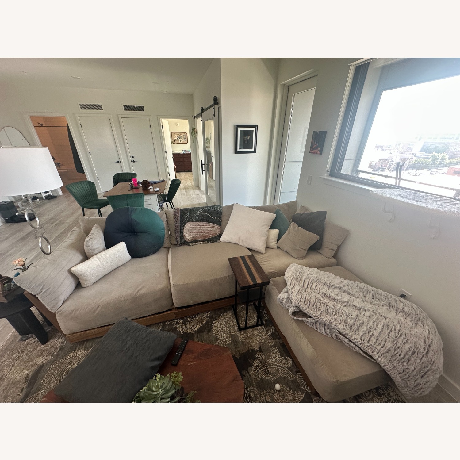 Inside Weather Bondi Natural Fabric 3+ Piece Sectional - image-10