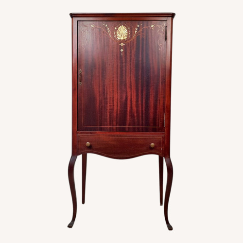 Used Edwardian Style Mahogany Music Cabinet for sale on AptDeco
