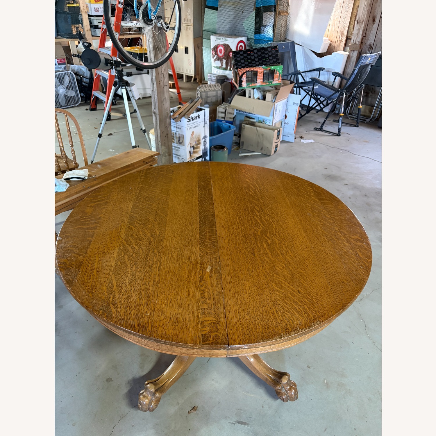Antique Clawfoot Dining Table - image-6