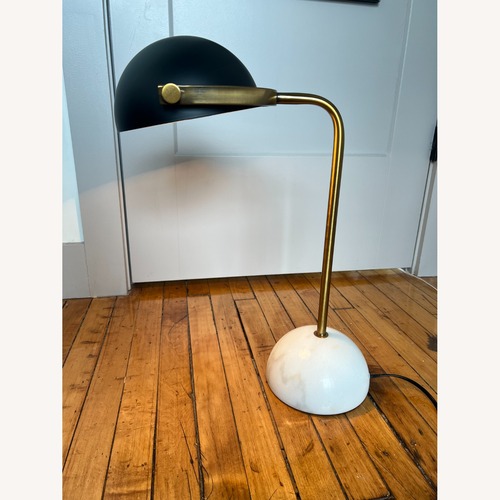 Used Vintage/Antique Black Brass Table Lamp for sale on AptDeco