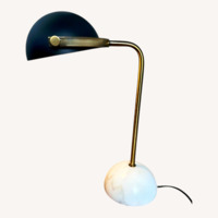 Vintage/Antique Black Brass Table Lamp