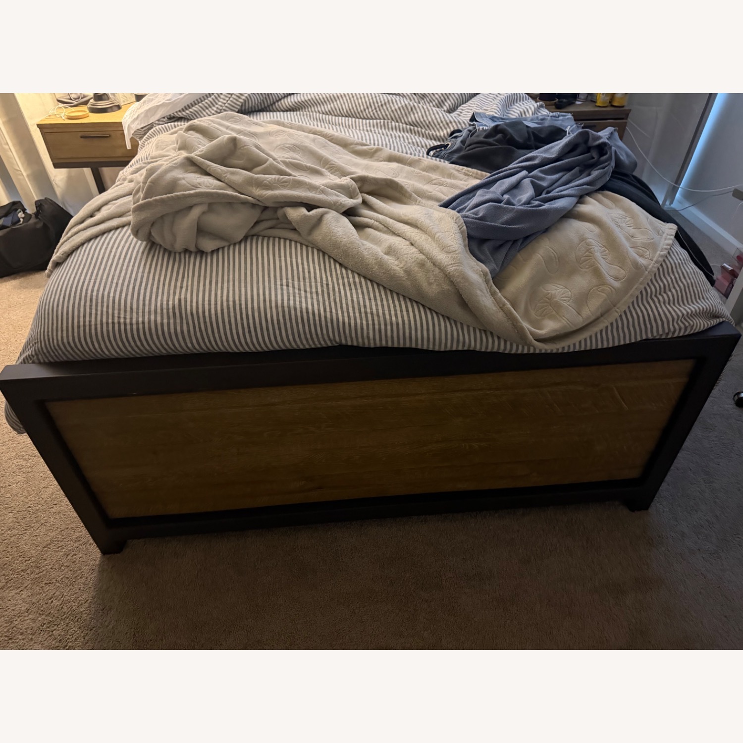 Arhaus Palmer Natural Wood Storage Queen Bed - image-5