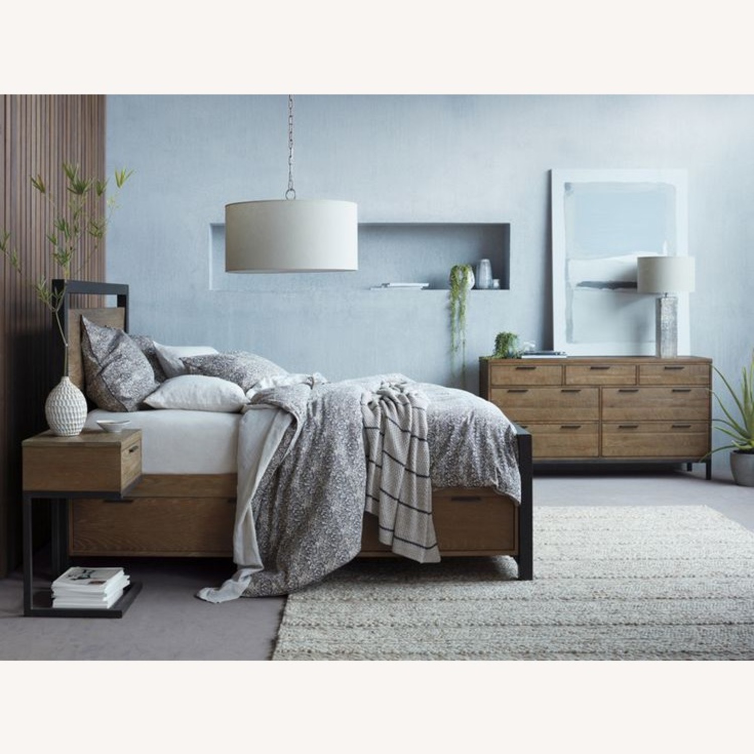 Arhaus Palmer Natural Wood Storage Queen Bed - image-2