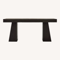 CB2 Ridge Black Wood Desk