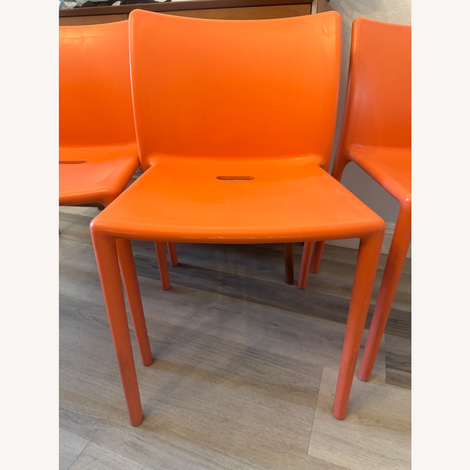 Jasper Morrison Orange Dining Chairs - image-7