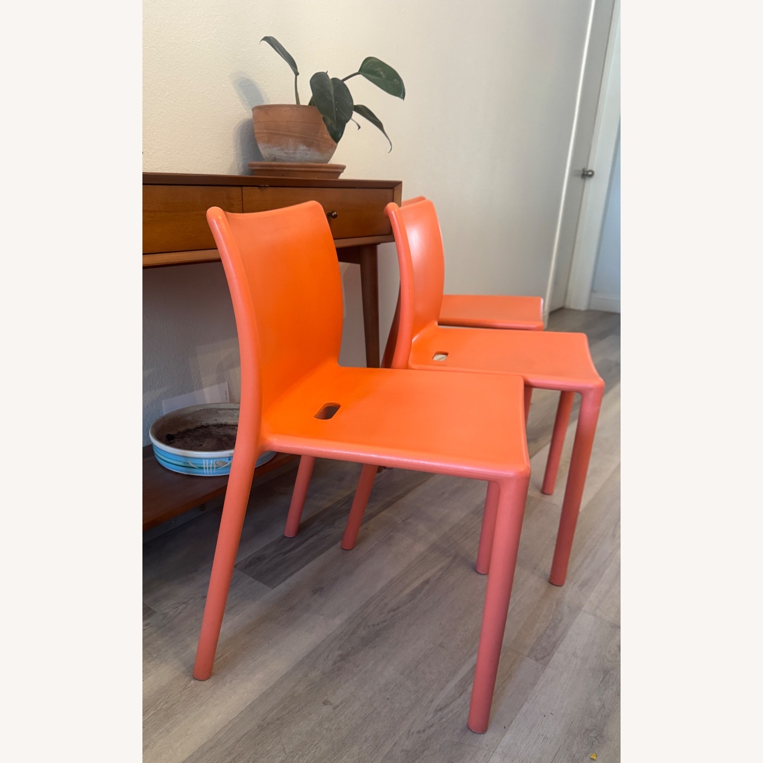 Jasper Morrison Orange Dining Chairs - image-5