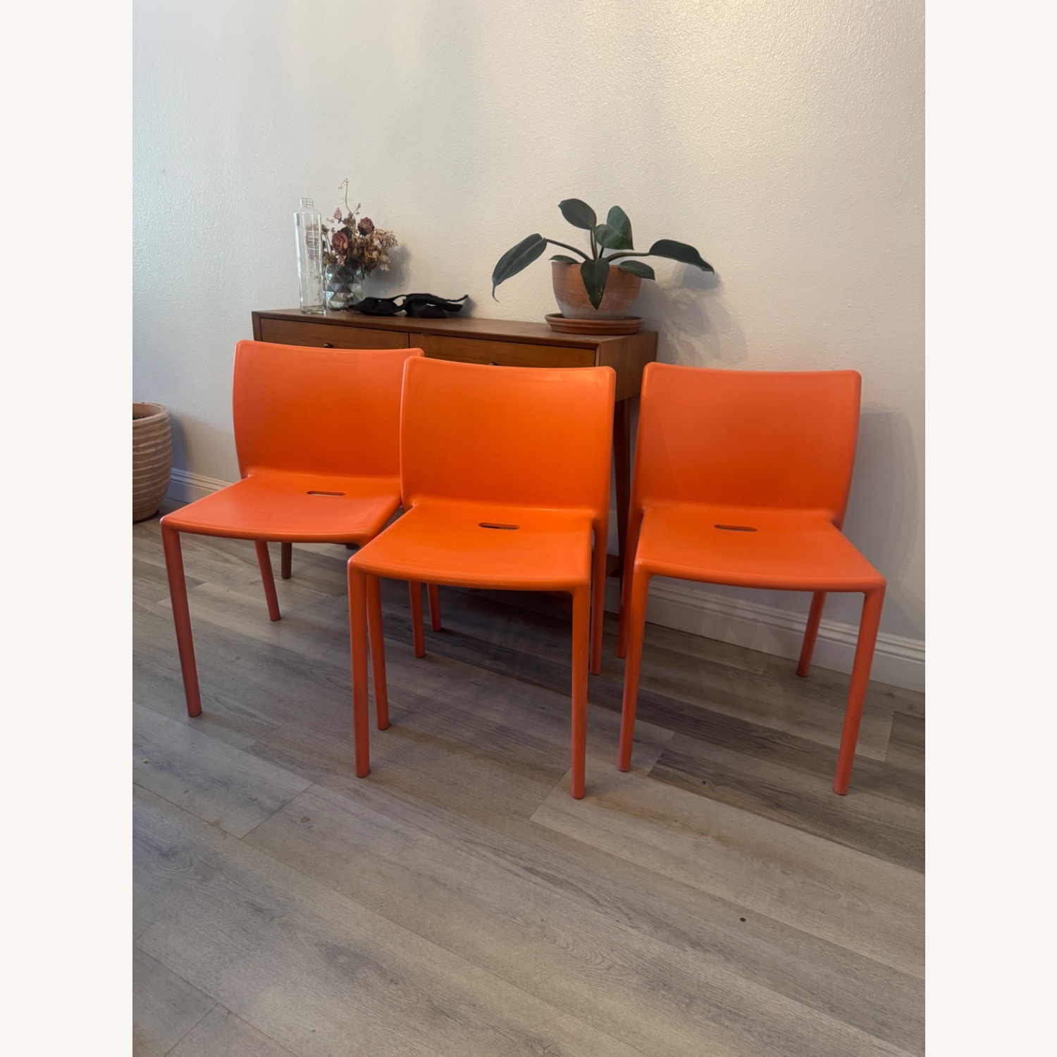 Jasper Morrison Orange Dining Chairs - image-3