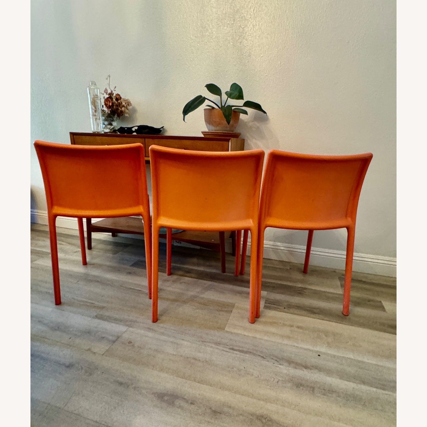 Jasper Morrison Orange Dining Chairs - image-4