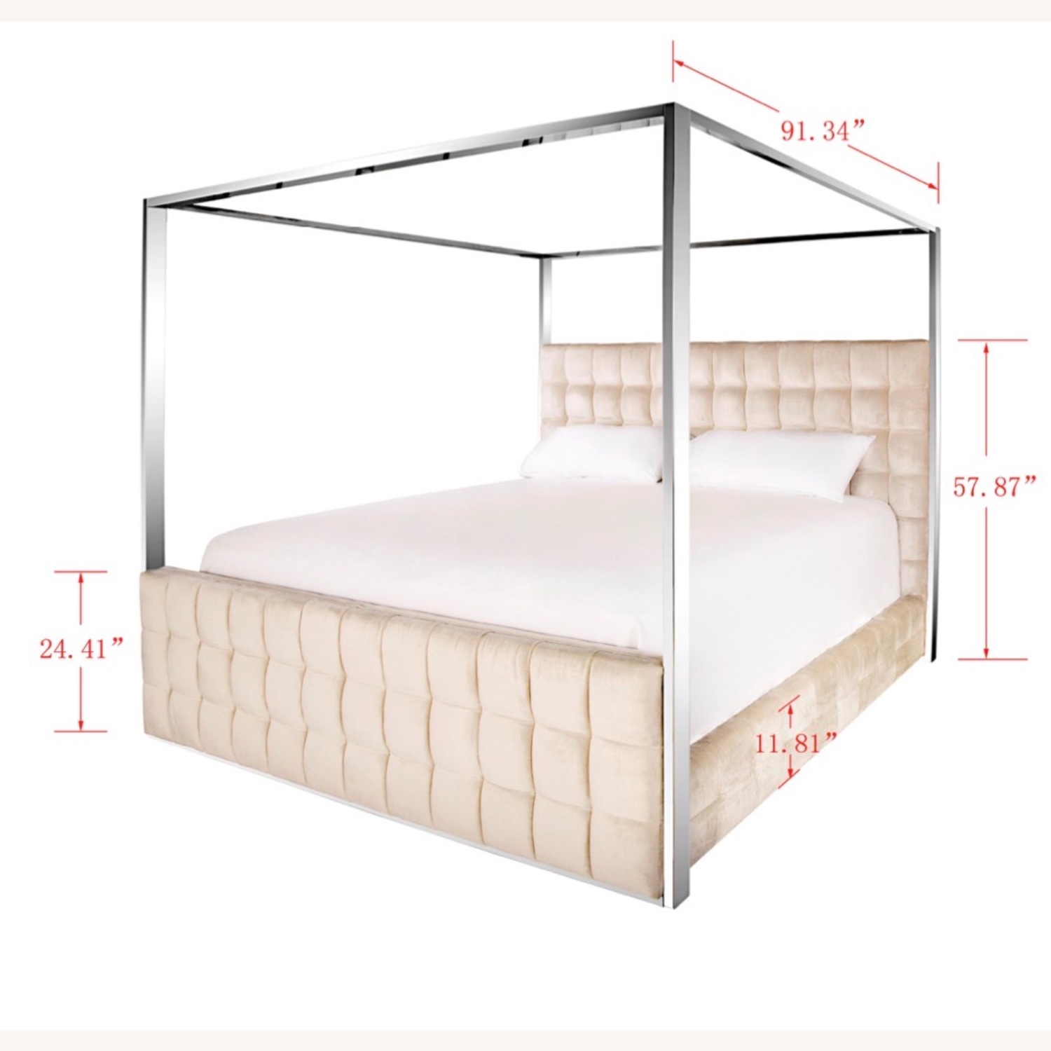Mercers Furniture Olivia Natural Fabric King Bed - image-2
