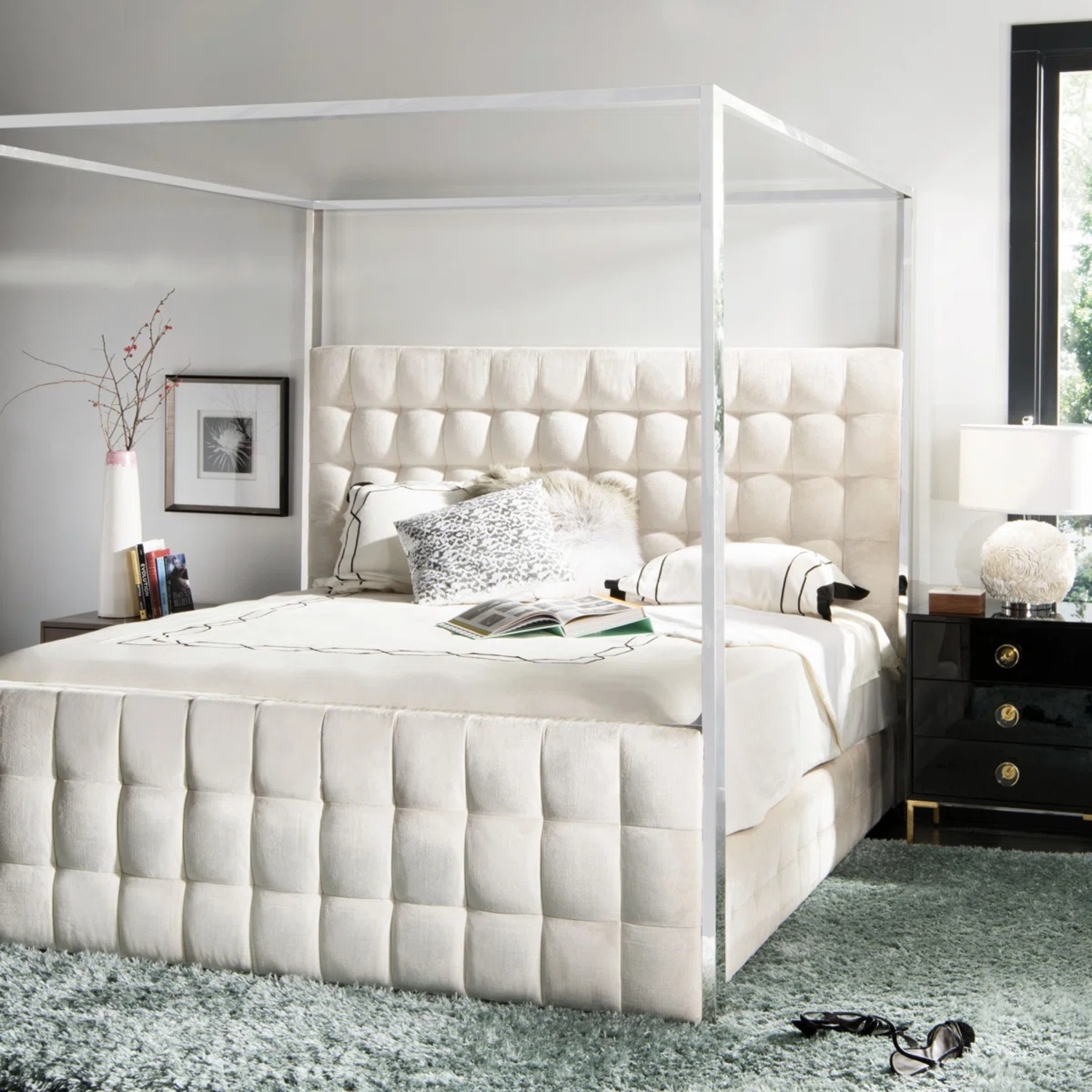 Mercers Furniture Olivia Natural Fabric King Bed - image-7