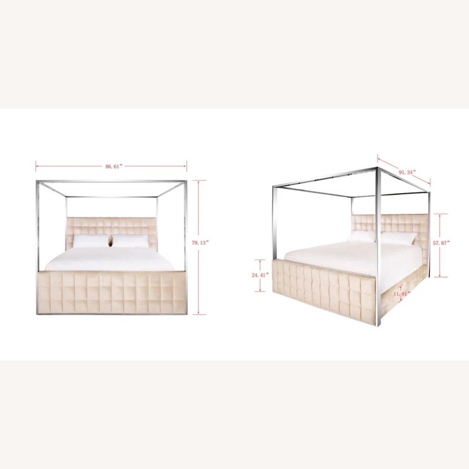 Mercers Furniture Olivia Natural Fabric King Bed - image-4