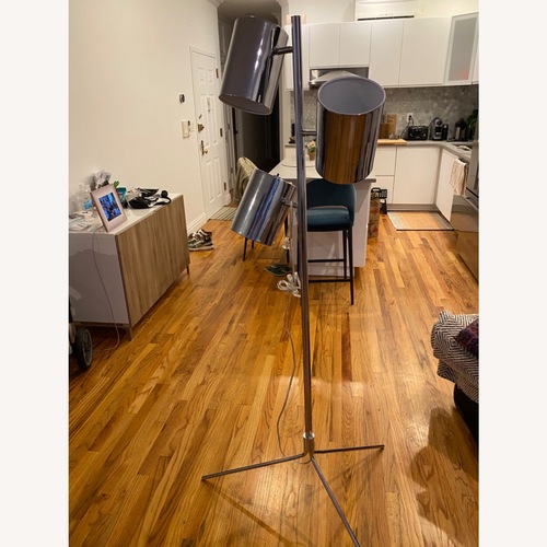 Used CB2 Chrome Trio Floor Lamp for sale on AptDeco