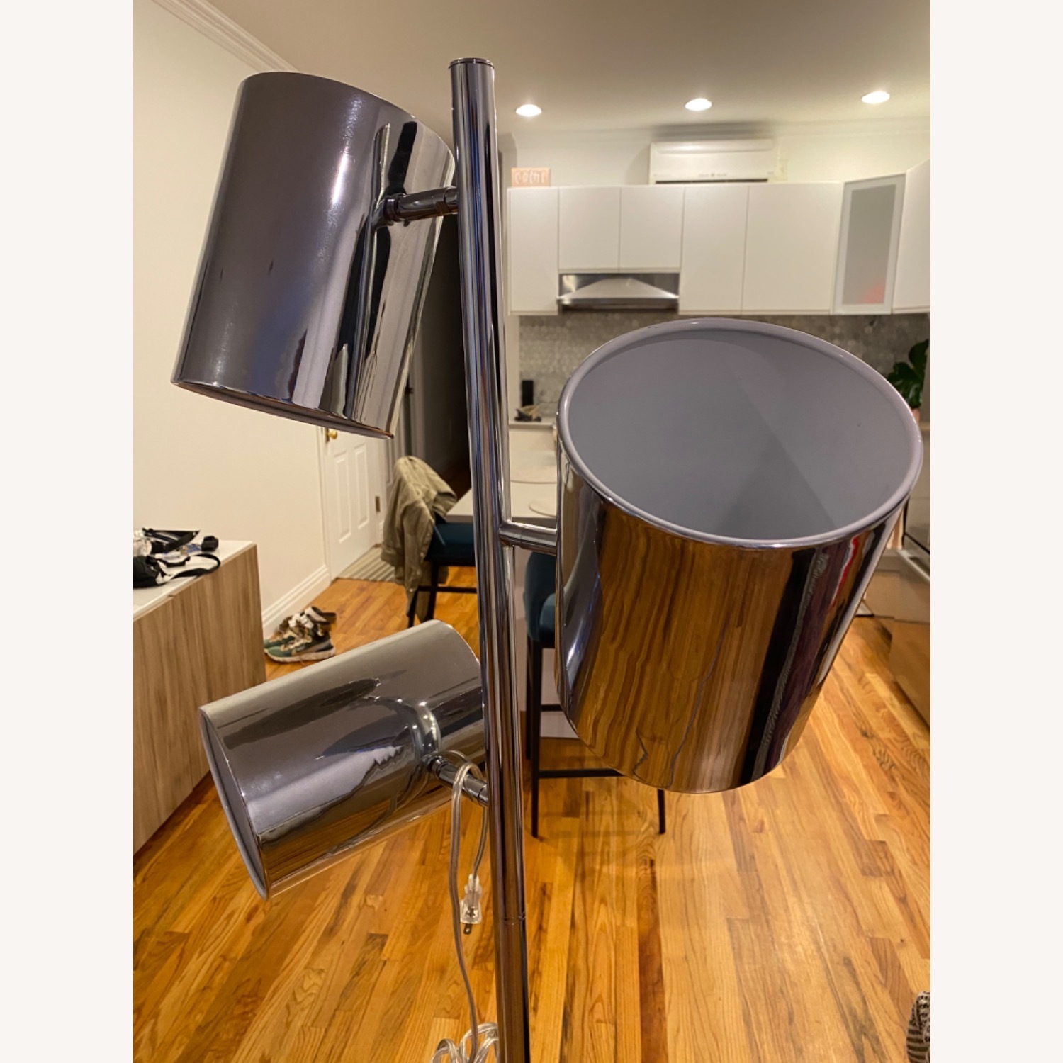 CB2 Chrome Trio Floor Lamp - image-2