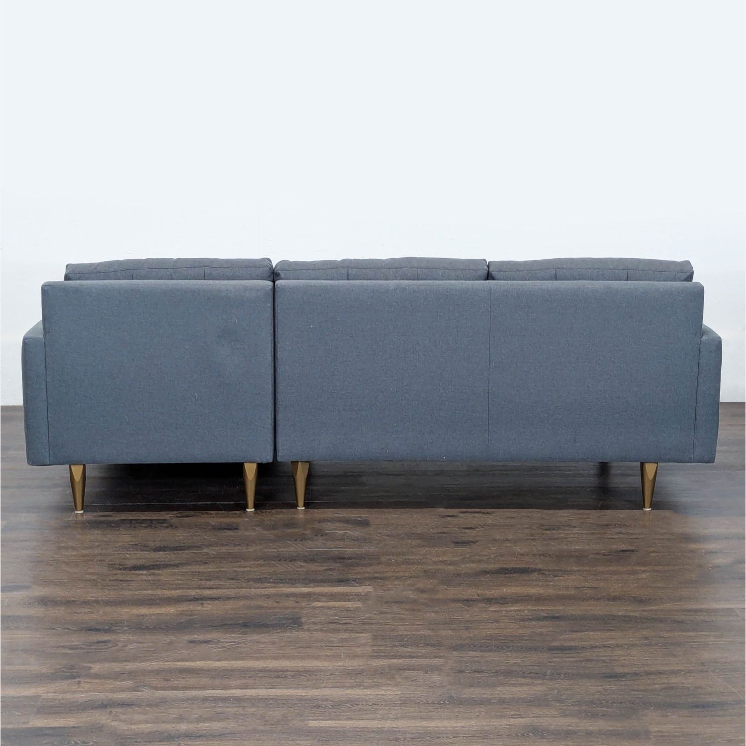 Crate & Barrel Petrie Modern Gray Sectional Sofa  - image-8