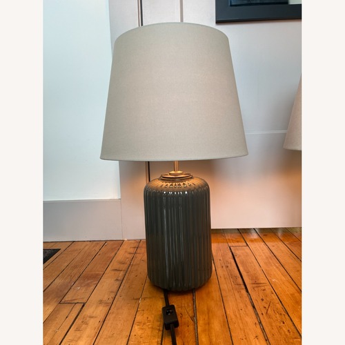 Used IKEA Snöbyar Dark Gray Table Lamps for sale on AptDeco