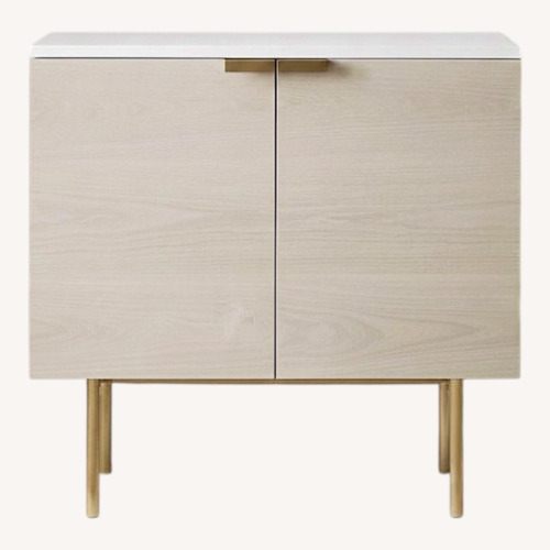 Used West Elm Delphine Natural Wood Chest for sale on AptDeco