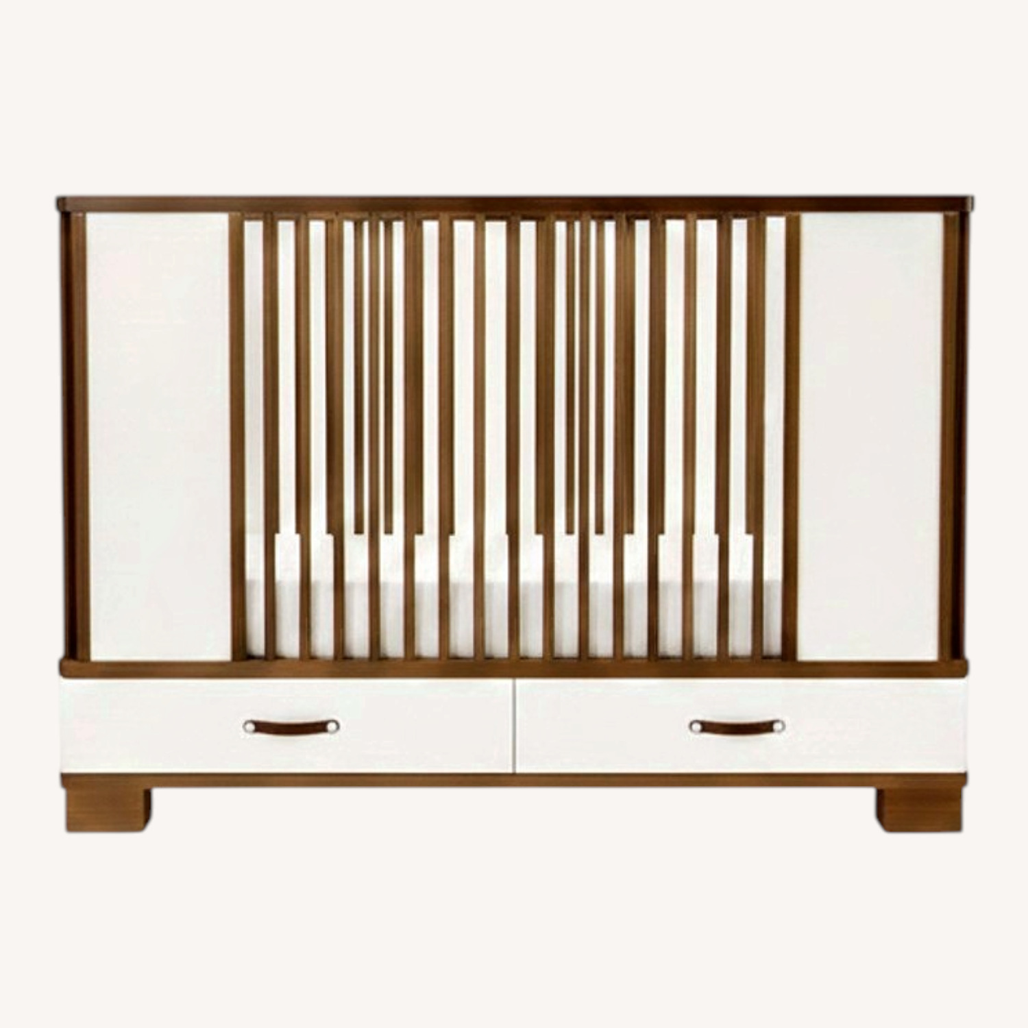 DucDuc Morgan Collection White Wood Crib - image-0