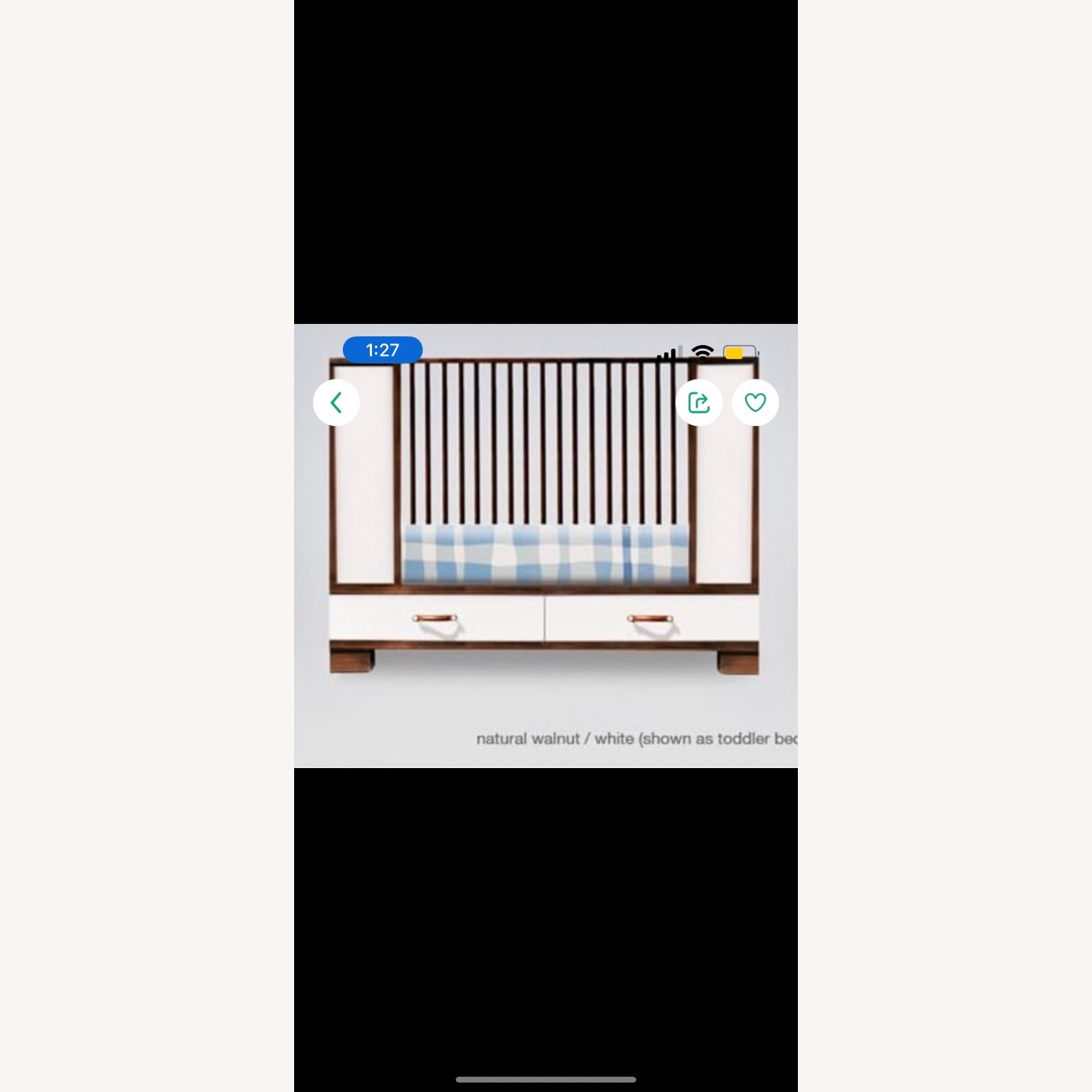 DucDuc Morgan Collection White Wood Crib - image-2
