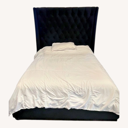 Used Restoration Hardware Black Queen Bed for sale on AptDeco