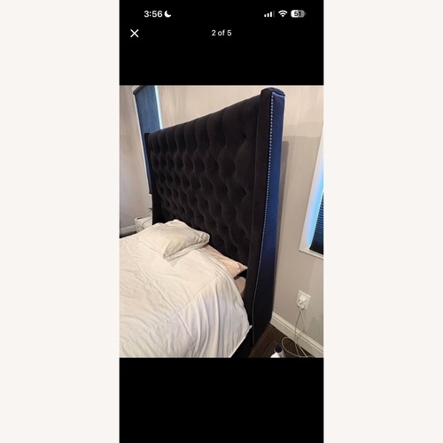 Used Restoration Hardware Black Queen Bed for sale on AptDeco