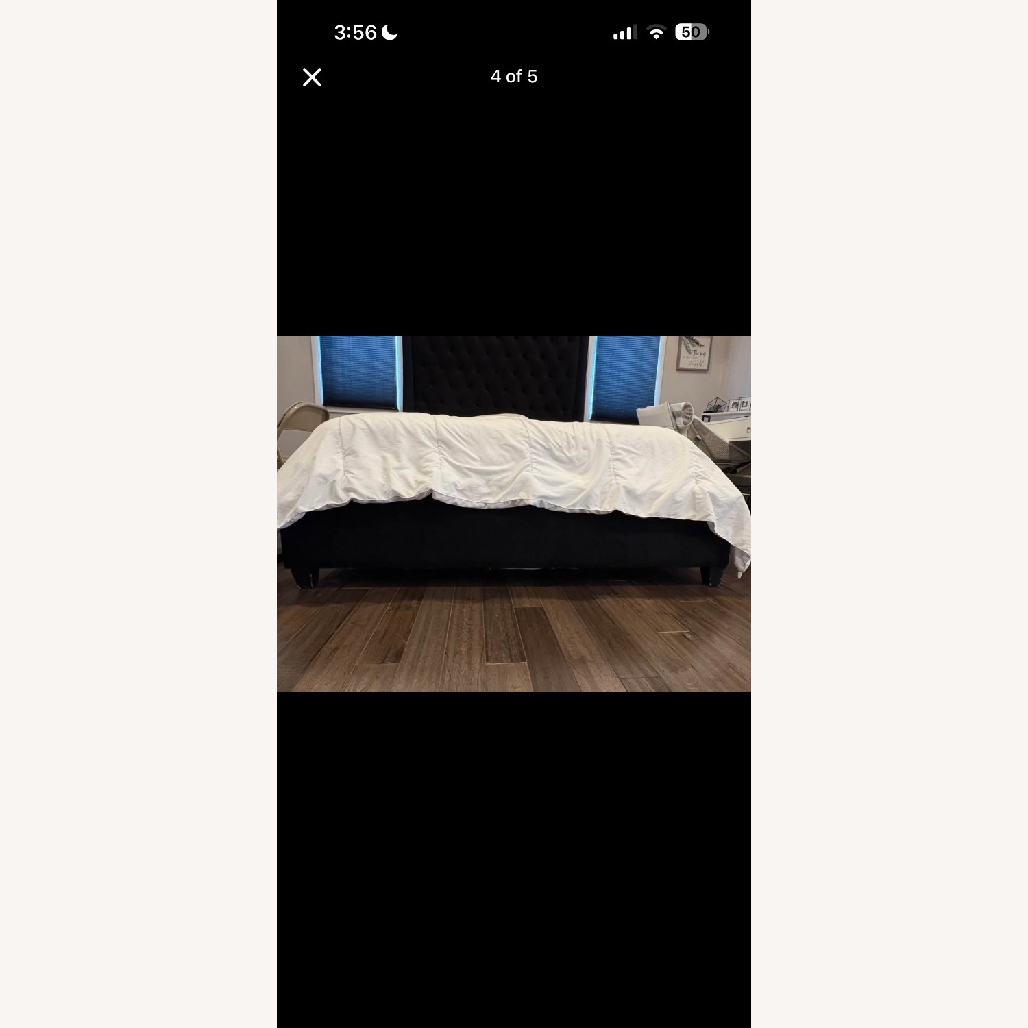Restoration Hardware Black Queen Bed - image-3