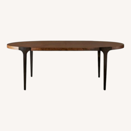 Used Arhaus Cordelia Oval Wooden Table for sale on AptDeco